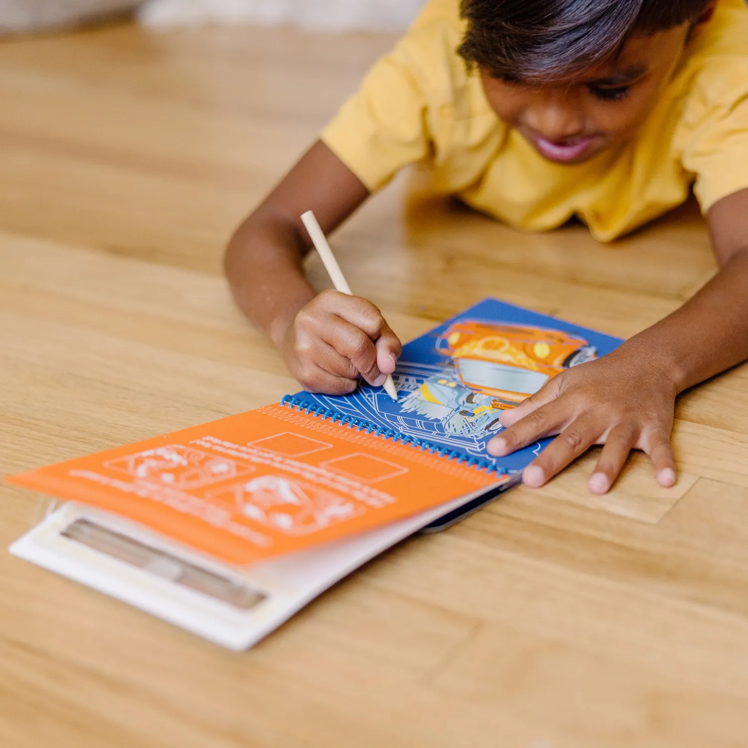 Melissa & Doug Vehicles Color-Reveal Pad krasboek 12 scenes