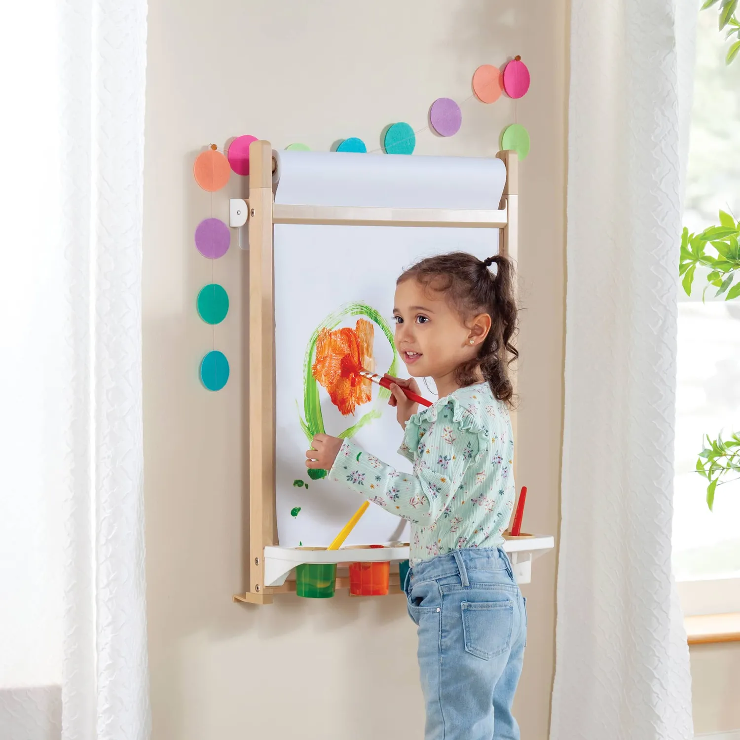 Guidecraft Sensory System Table with Canopy and Tubes Clips Easel sensortafel
