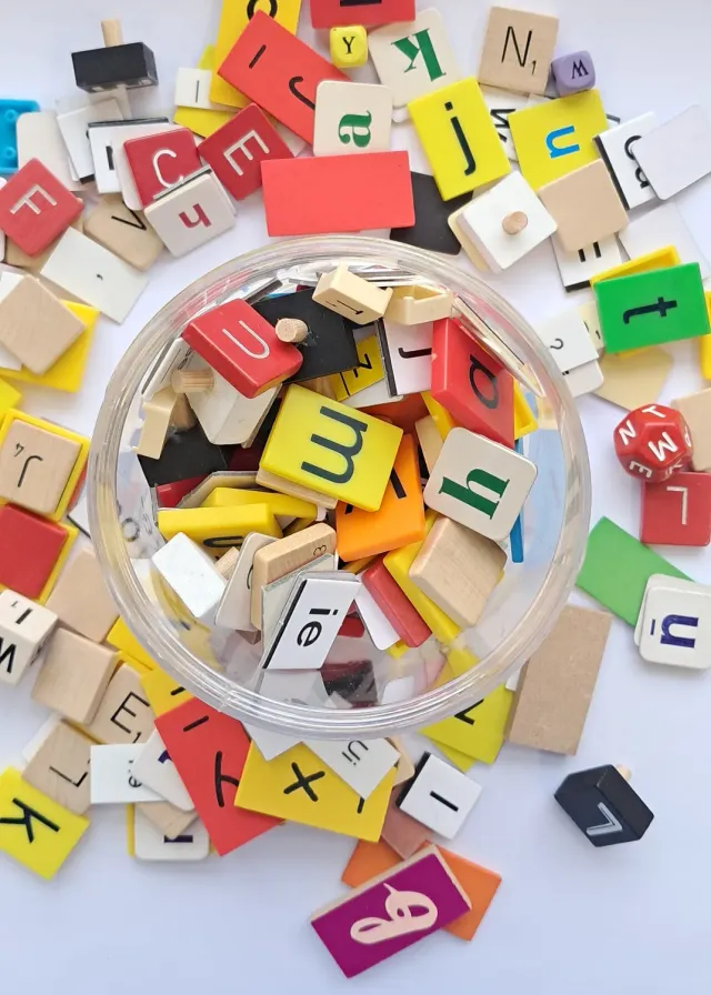 De Potjeskast Pot Lettersoep speelbak letters 750 ml mix