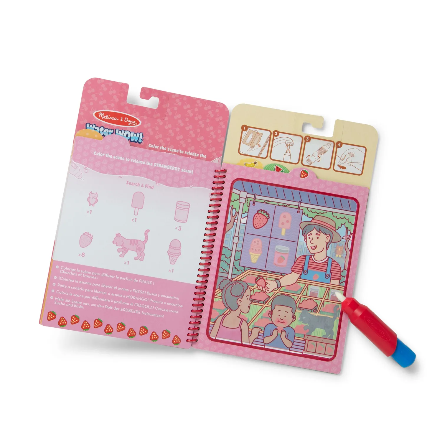 Melissa & Doug Water WOW! Fruit waterschilderboek met geur