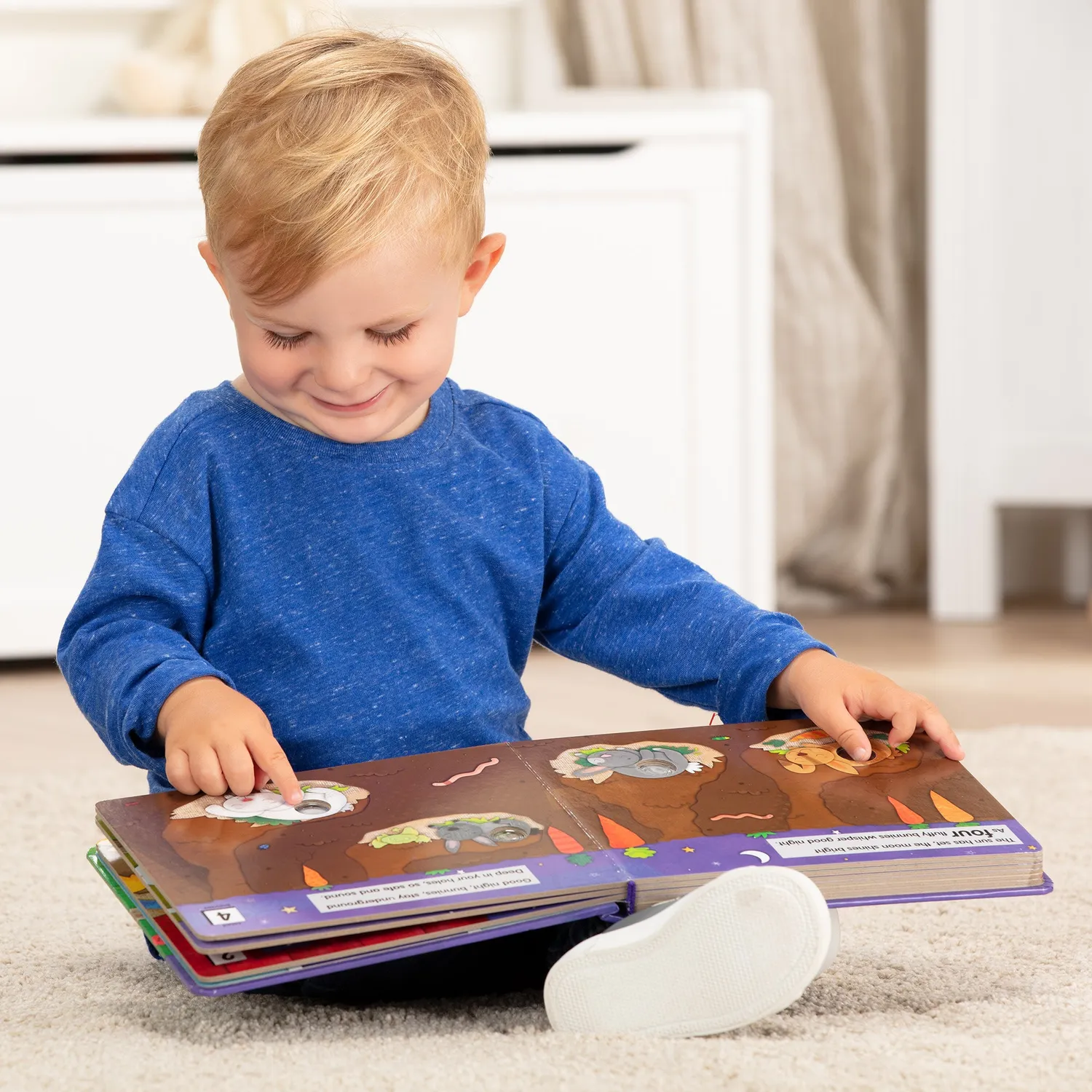 Melissa & Doug Poke-a-Dot Good Night kartonboek dieren klik