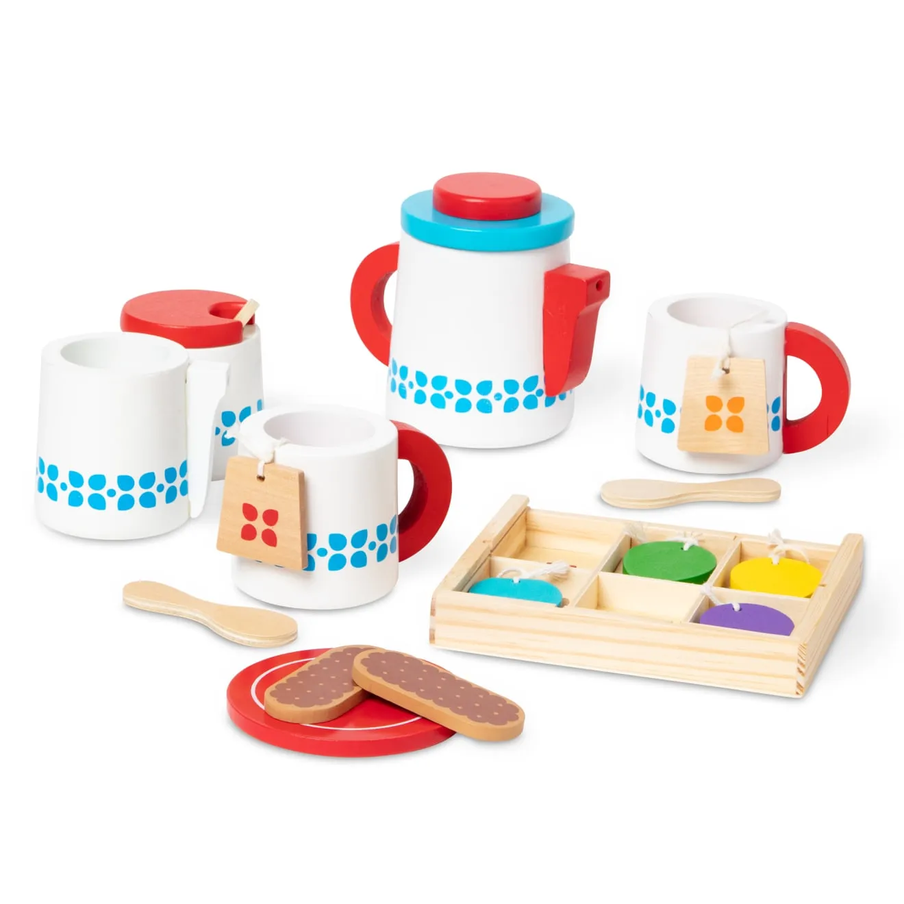 Melissa & Doug Steep & Serve theeset hout 3+ jaar theefeestje