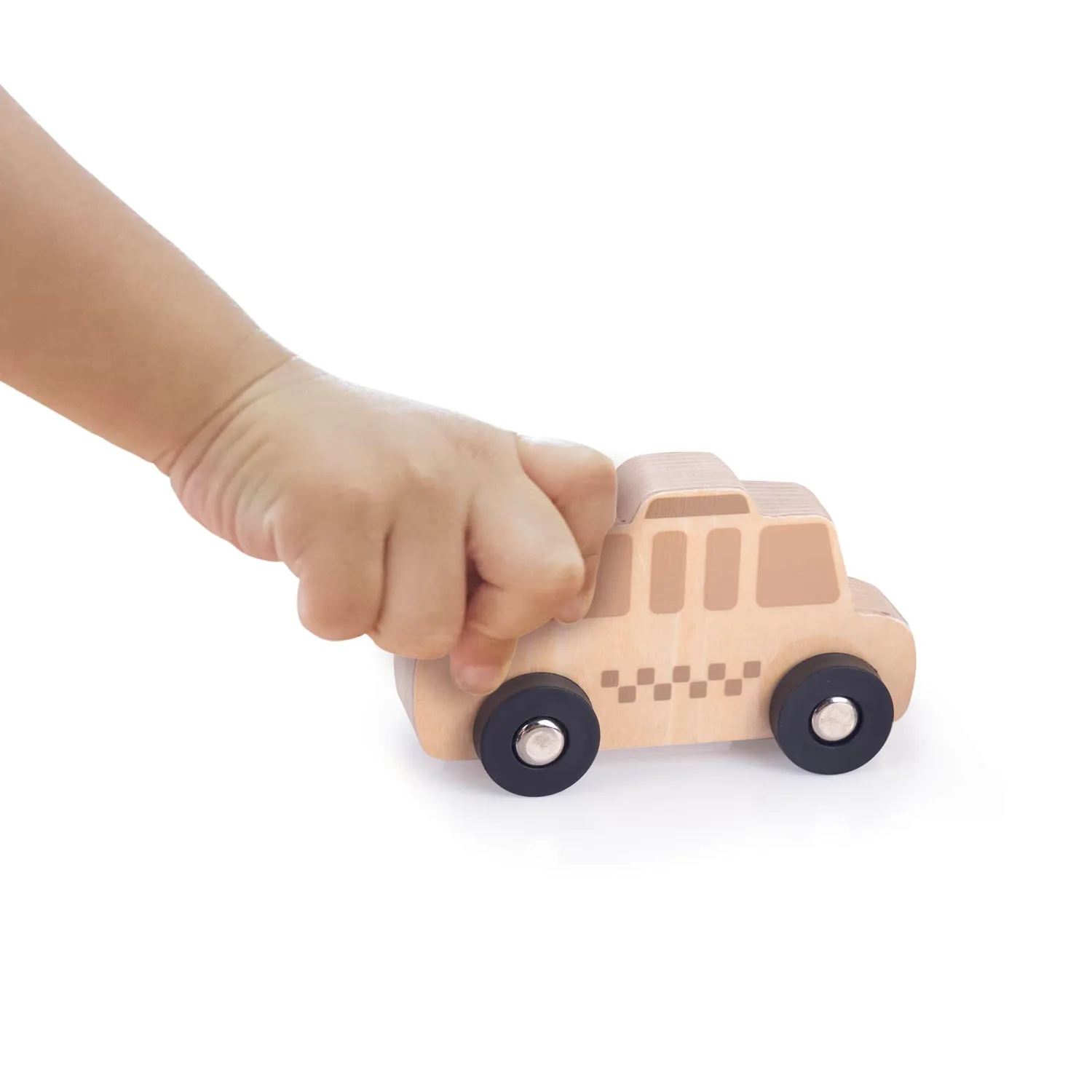 Guidecraft Mini Trucks houten voertuigen set van 10 voertuigen