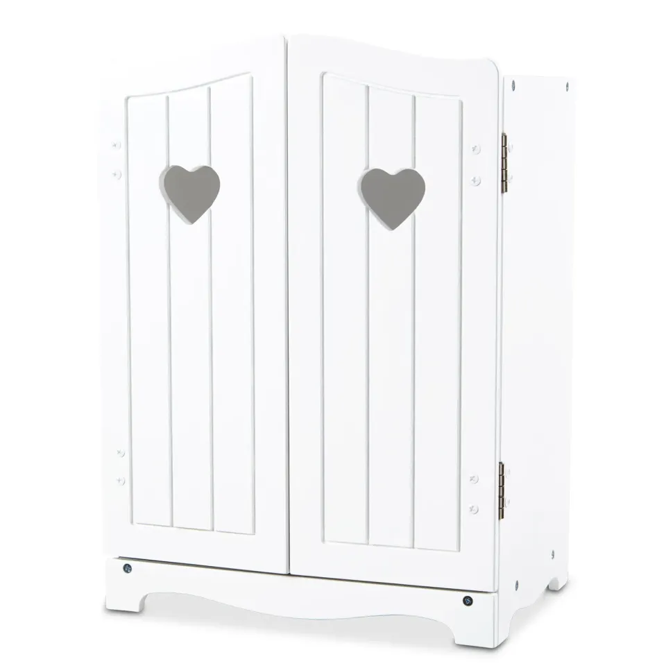 Melissa & Doug Mine to Love poppenkledingkast hout wit