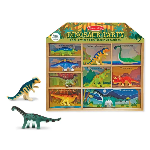 Melissa & Doug Dinosaur Party speelset 9 dino figuren