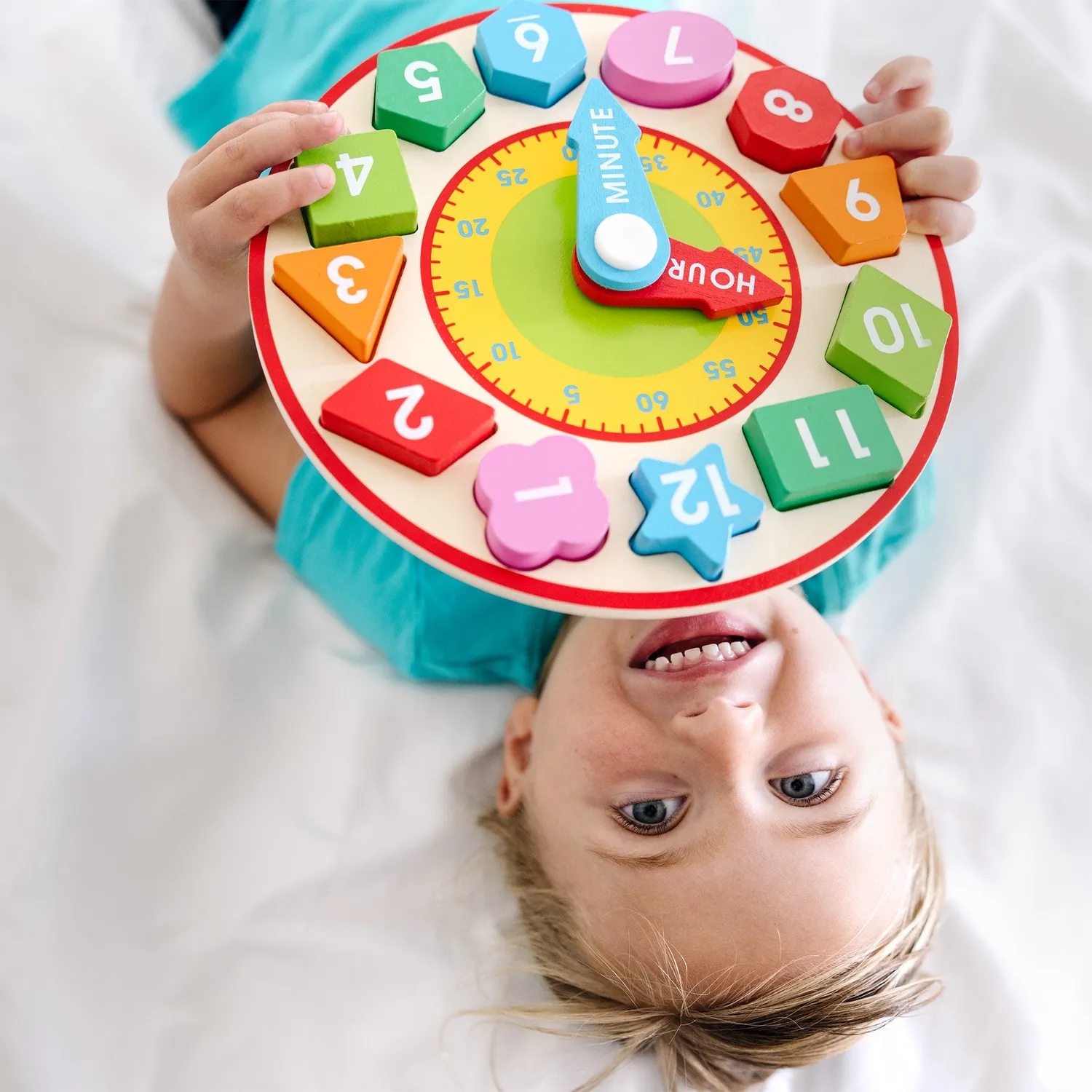 Melissa & Doug Shape Sorting Clock vormenklok hout