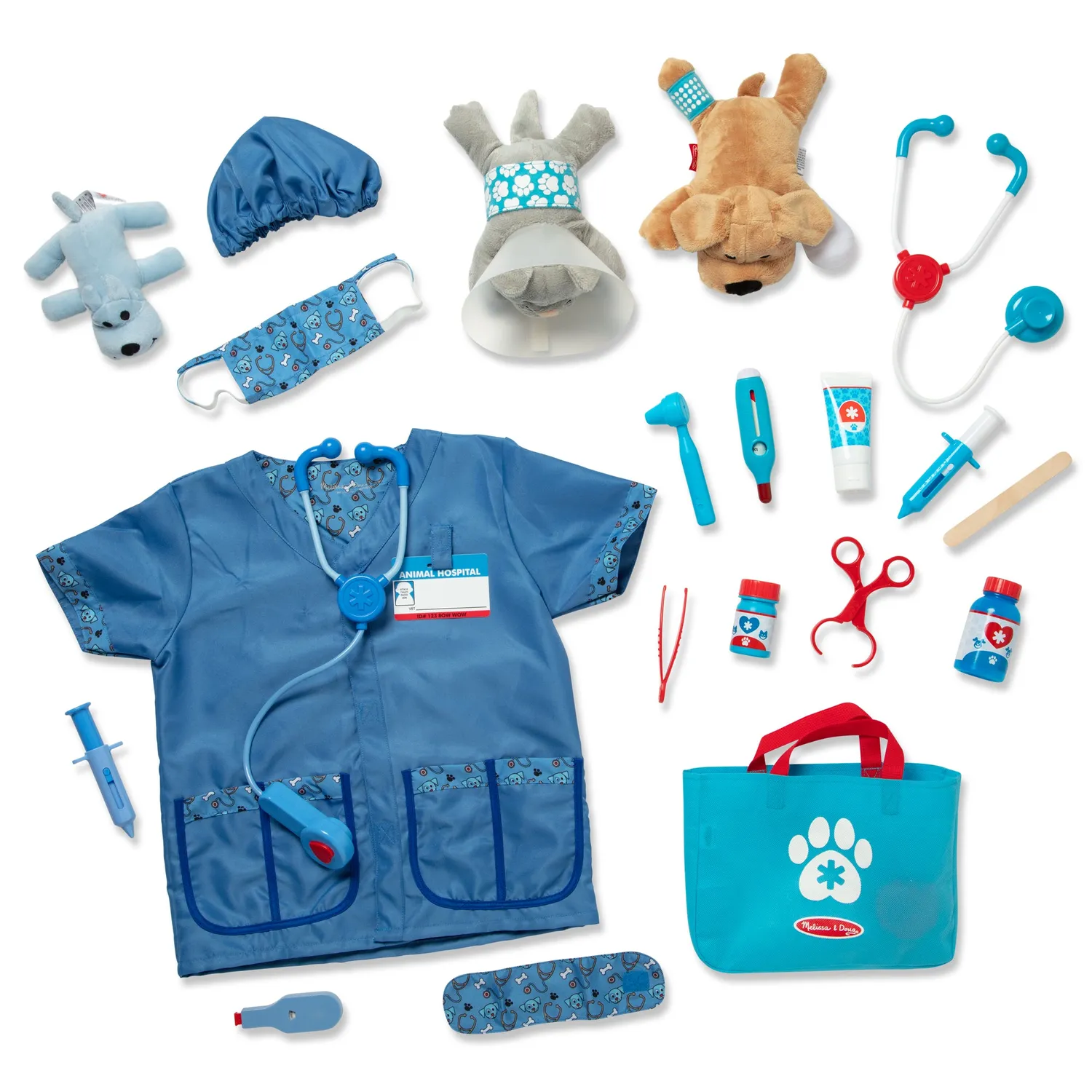 Melissa & Doug Pet Vet dierenartsset verkleden 2-delig