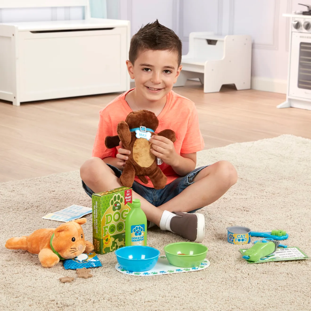 Melissa & Doug dierenverzorgingsset knuffel 24-delig