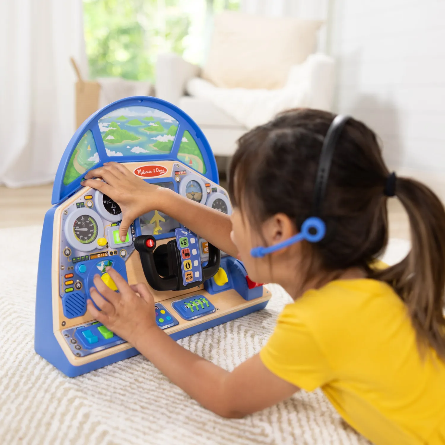 Melissa & Doug Jet Pilot Interactive Dashboard cockpit 3-5 jaar