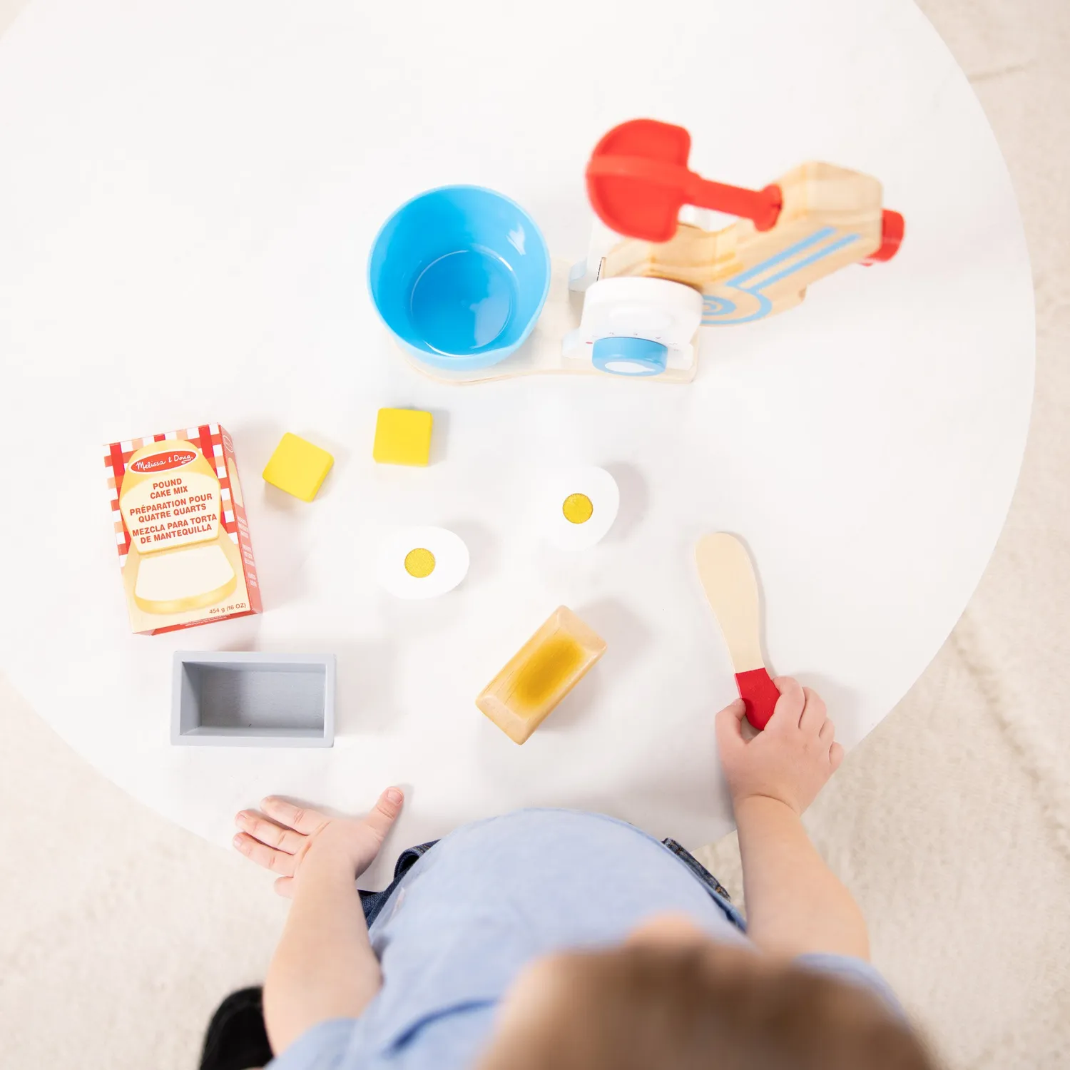 Melissa & Doug Make-a-Cake Mixer Set speelset houten 3+