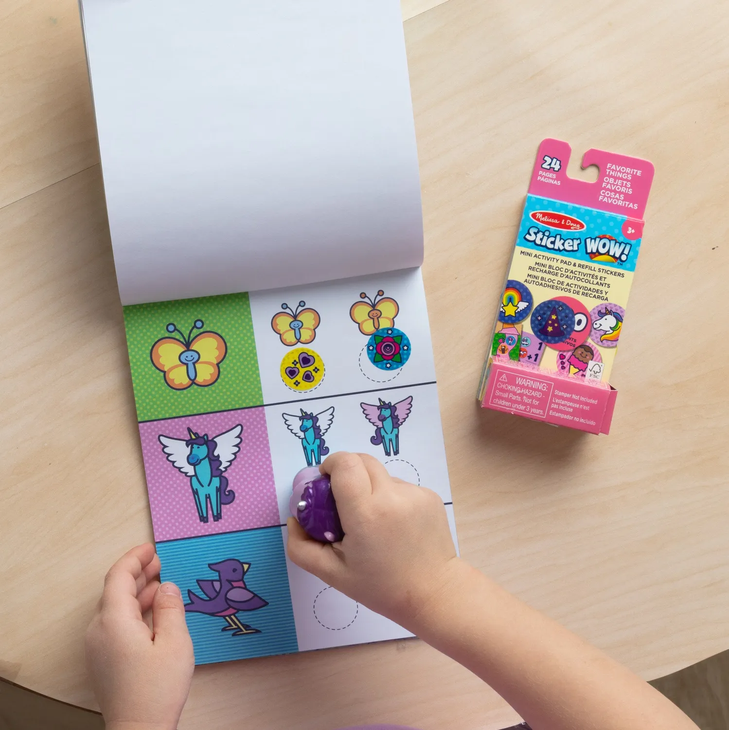 Melissa & Doug Sticker WOW Eenhoorn stickerstamper bundel 500 stuks