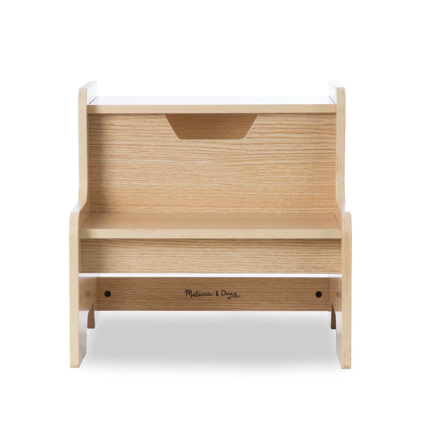 Melissa & Doug Wooden Step Stool opstapje naturel 2 treden hout