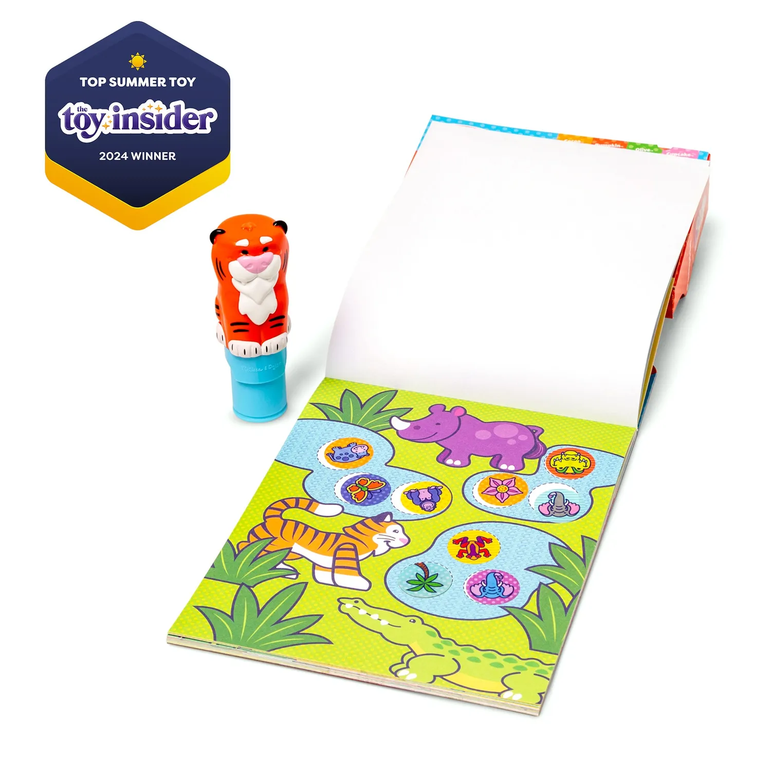 Melissa & Doug Sticker WOW Tiger stickerboek met stamper