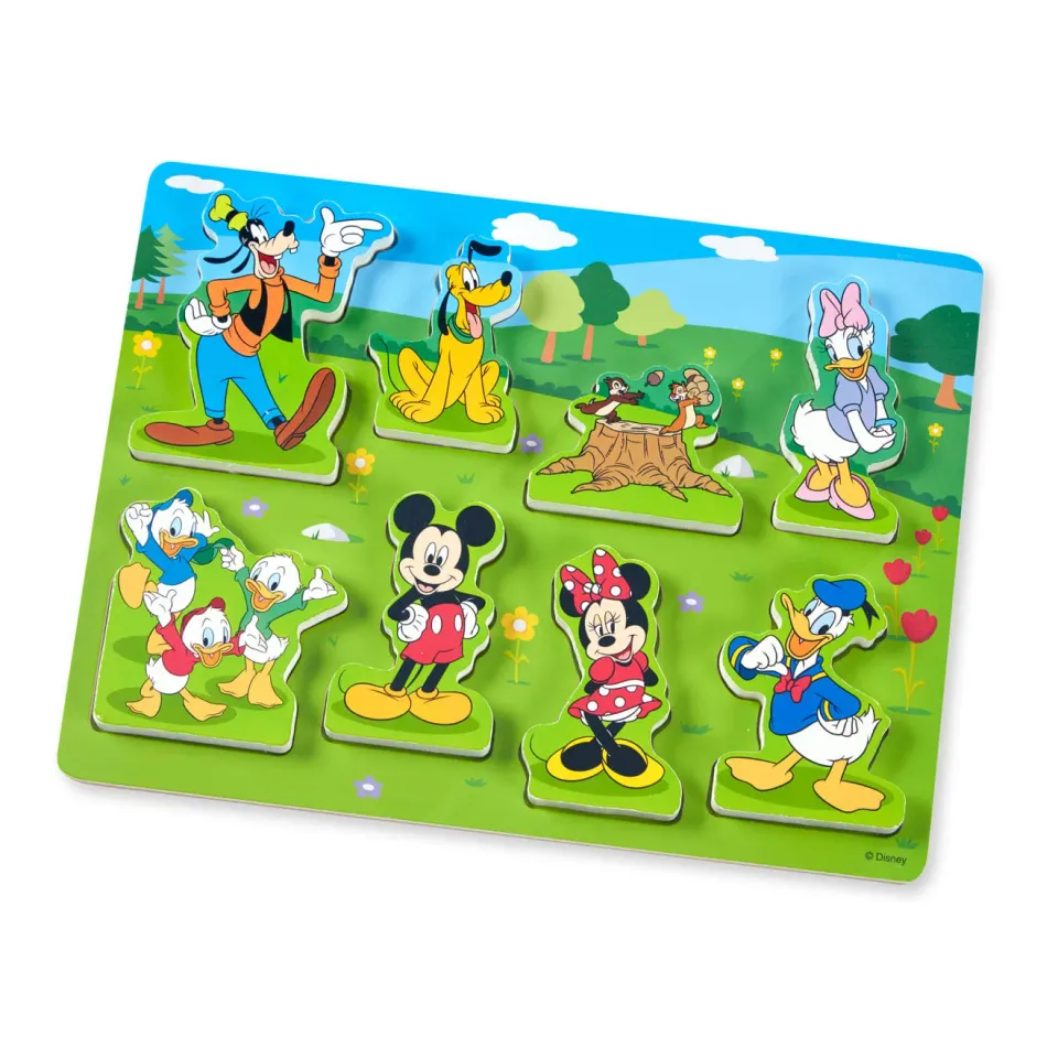 Melissa & Doug Mickey Mouse houten puzzel 8 stukjes peuter