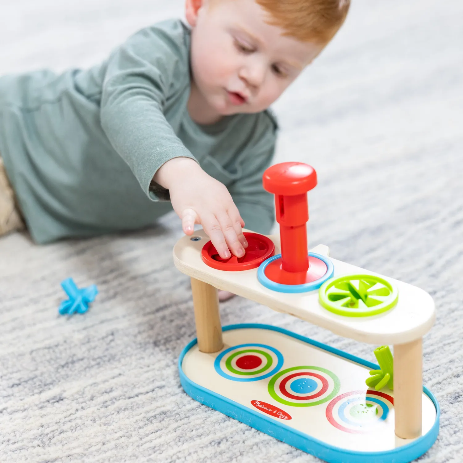Melissa & Doug Match & Push houten tolletjes 3 stuks peuter