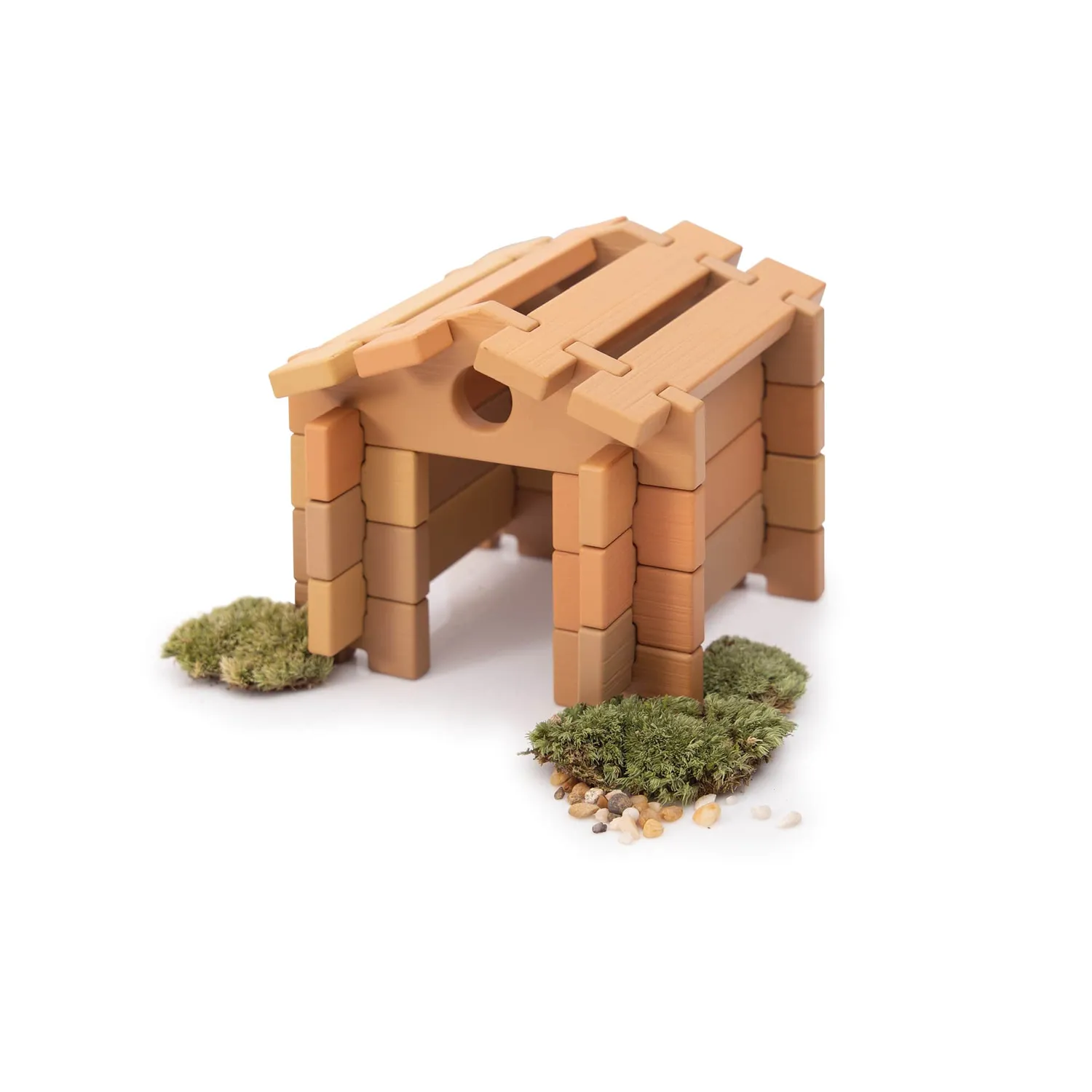 Guidecraft Tabletop Notch Blocks Western bouwblokken 85 stuks