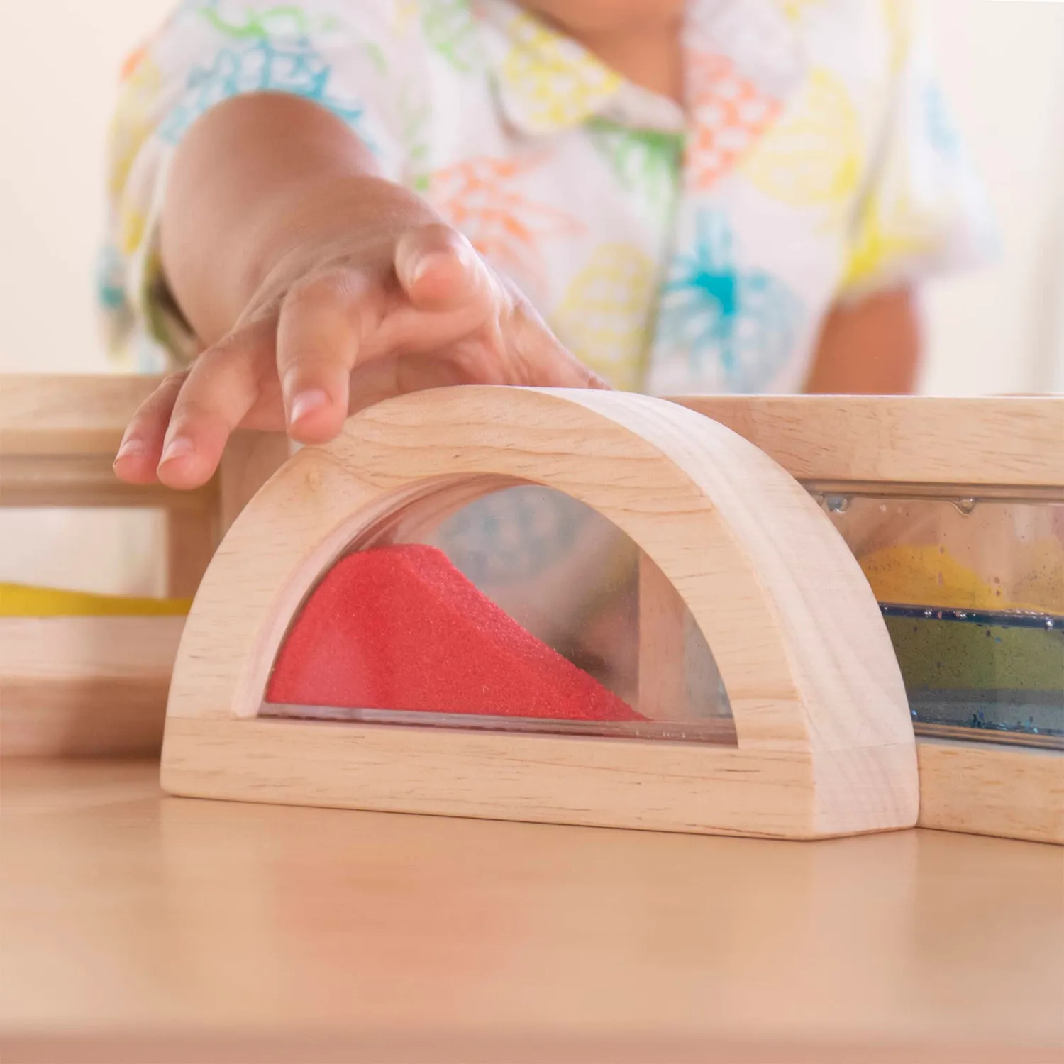 Guidecraft Sensory Rainbow Blocks blokken 18 stuks set
