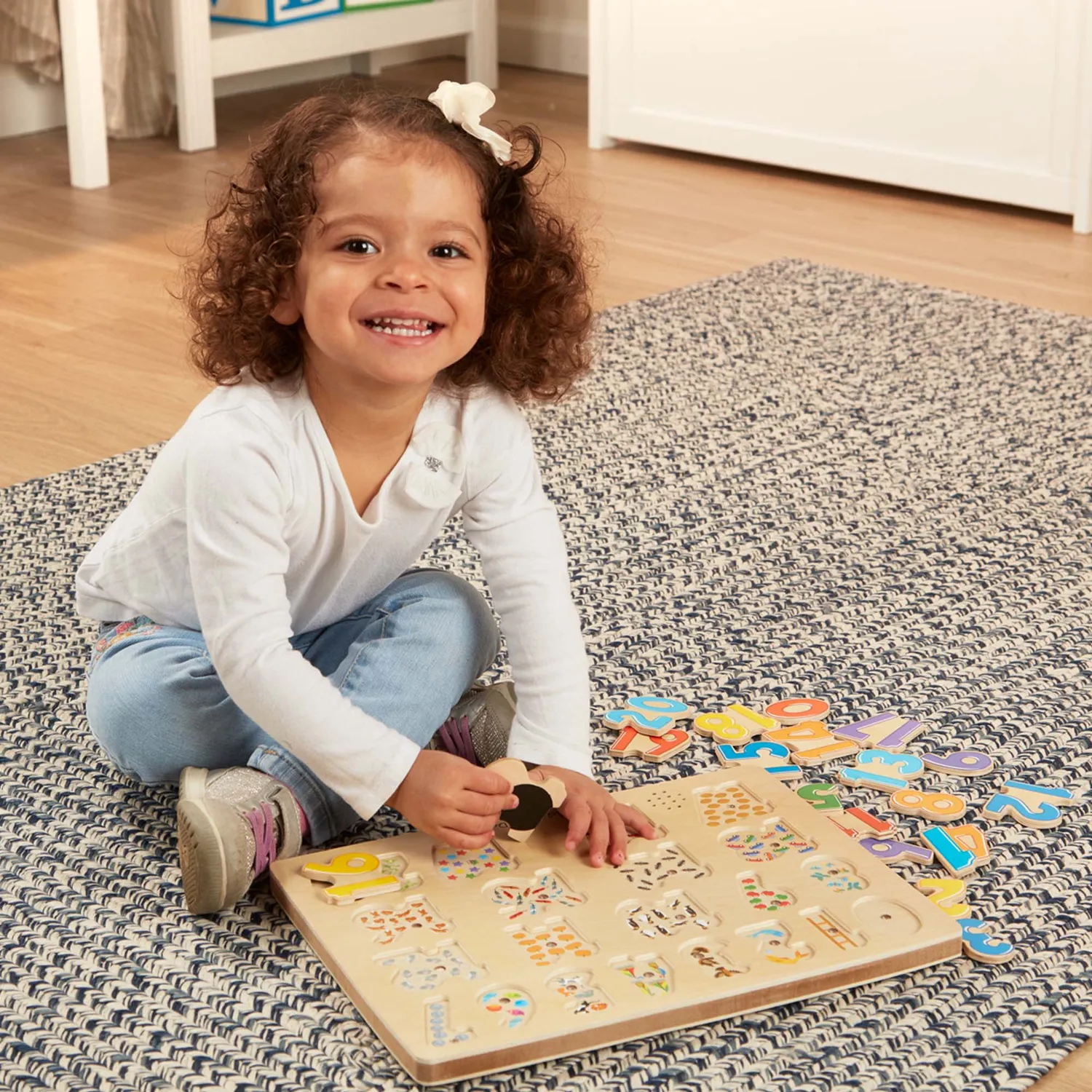Melissa & Doug Numbers geluidspuzzel 21 stukjes hout