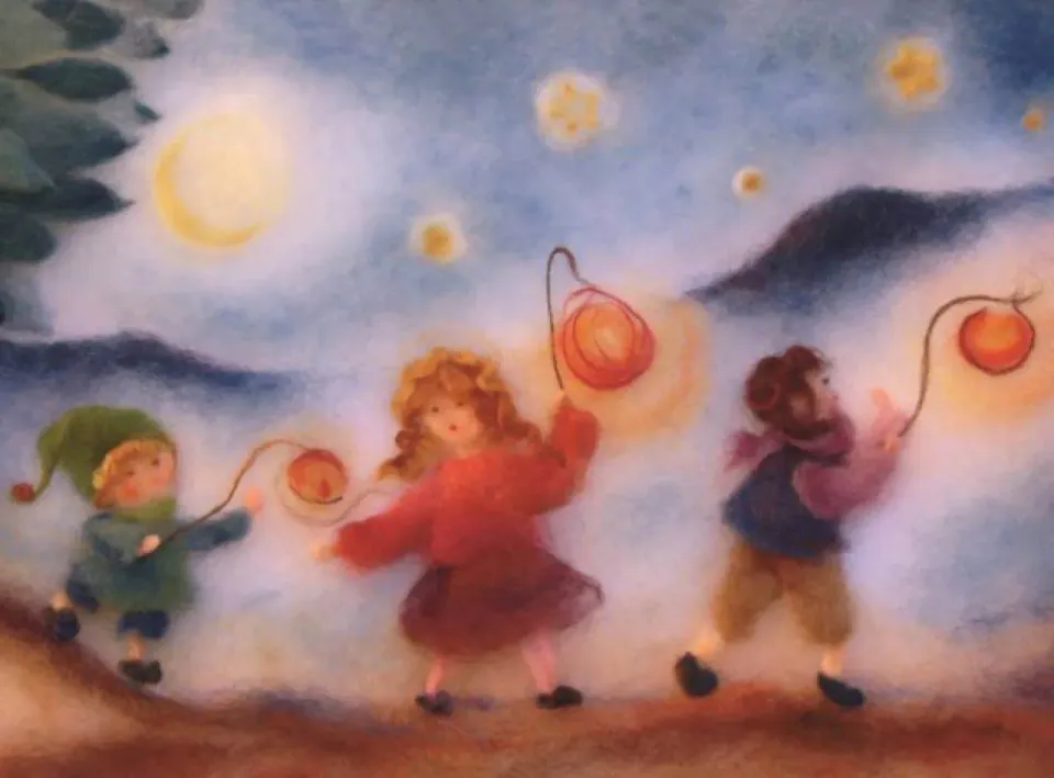 Ginger Fairy Franziska Sertori-Kopp Kinderen met Lantaarns kaart