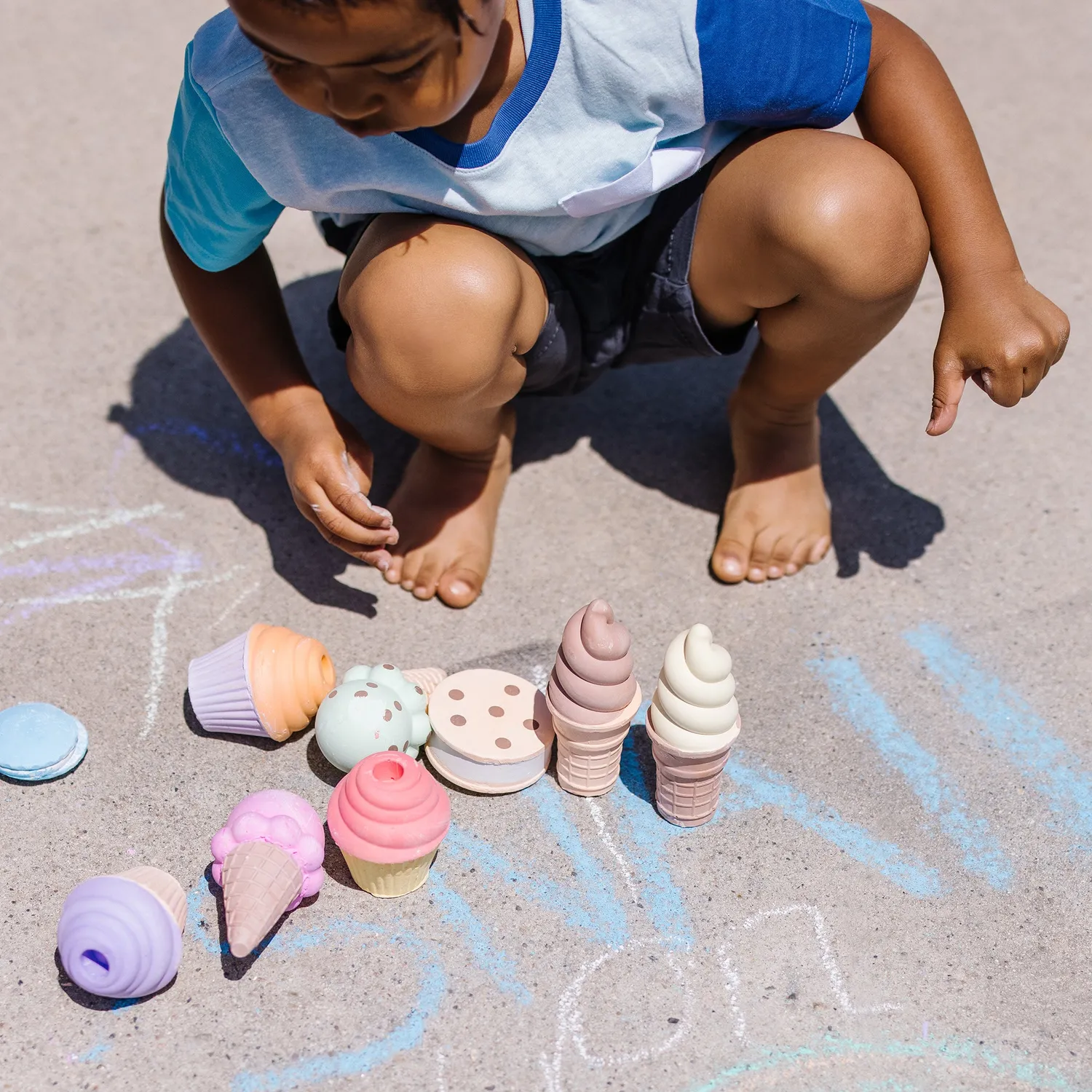 Melissa & Doug Sweet Treats stoepkrijt 12-delig ijs