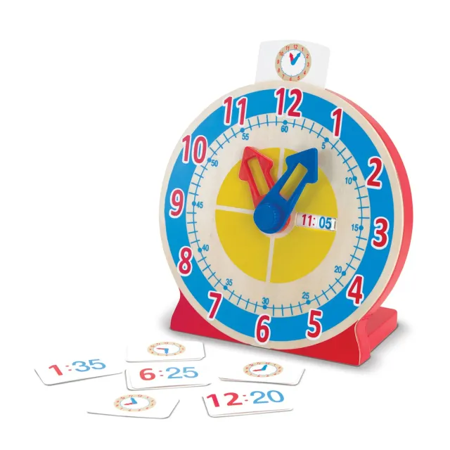 Melissa & Doug Turn & Tell houten klok leren klokkijken