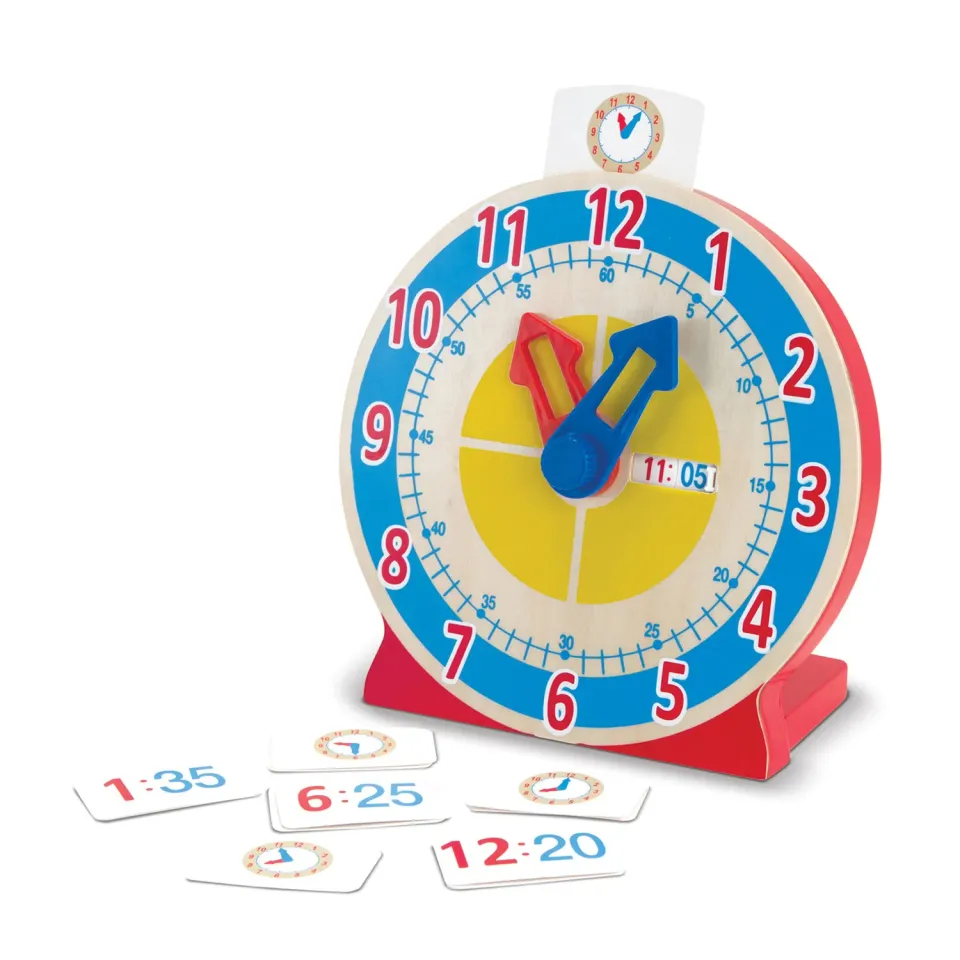Melissa & Doug Turn & Tell houten klok leren klokkijken