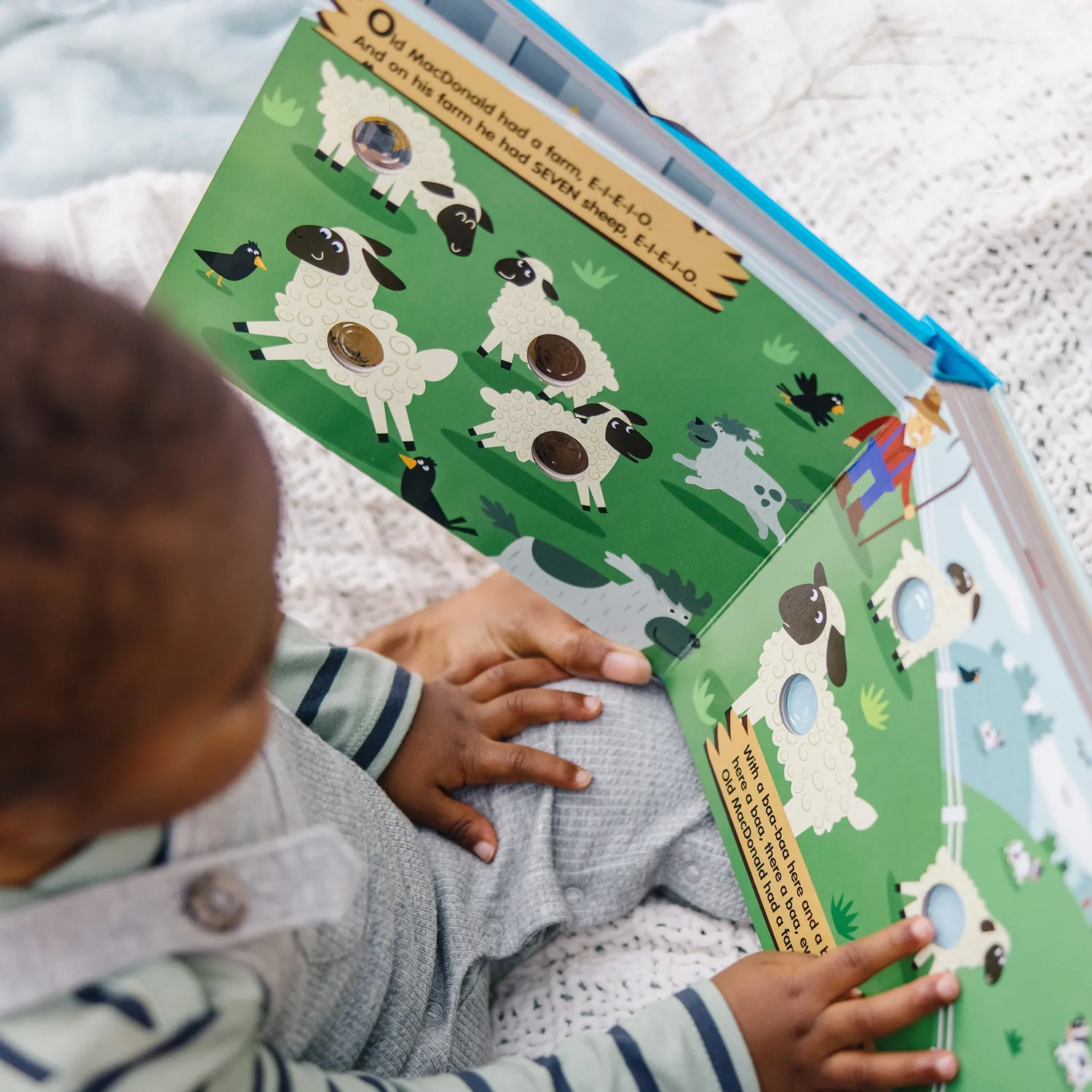 Melissa & Doug Poke-a-Dot Old MacDonald Boerderij kartonboek met geluid