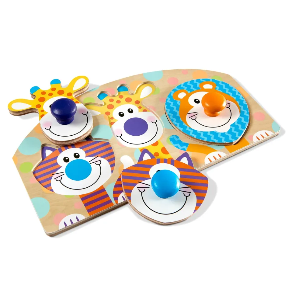 Melissa & Doug Safari houten puzzel 3 stukjes