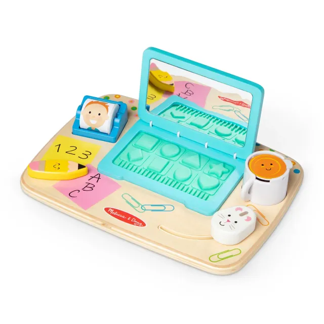 Melissa & Doug Work & Play Desktop Activity Board laptop 12m+