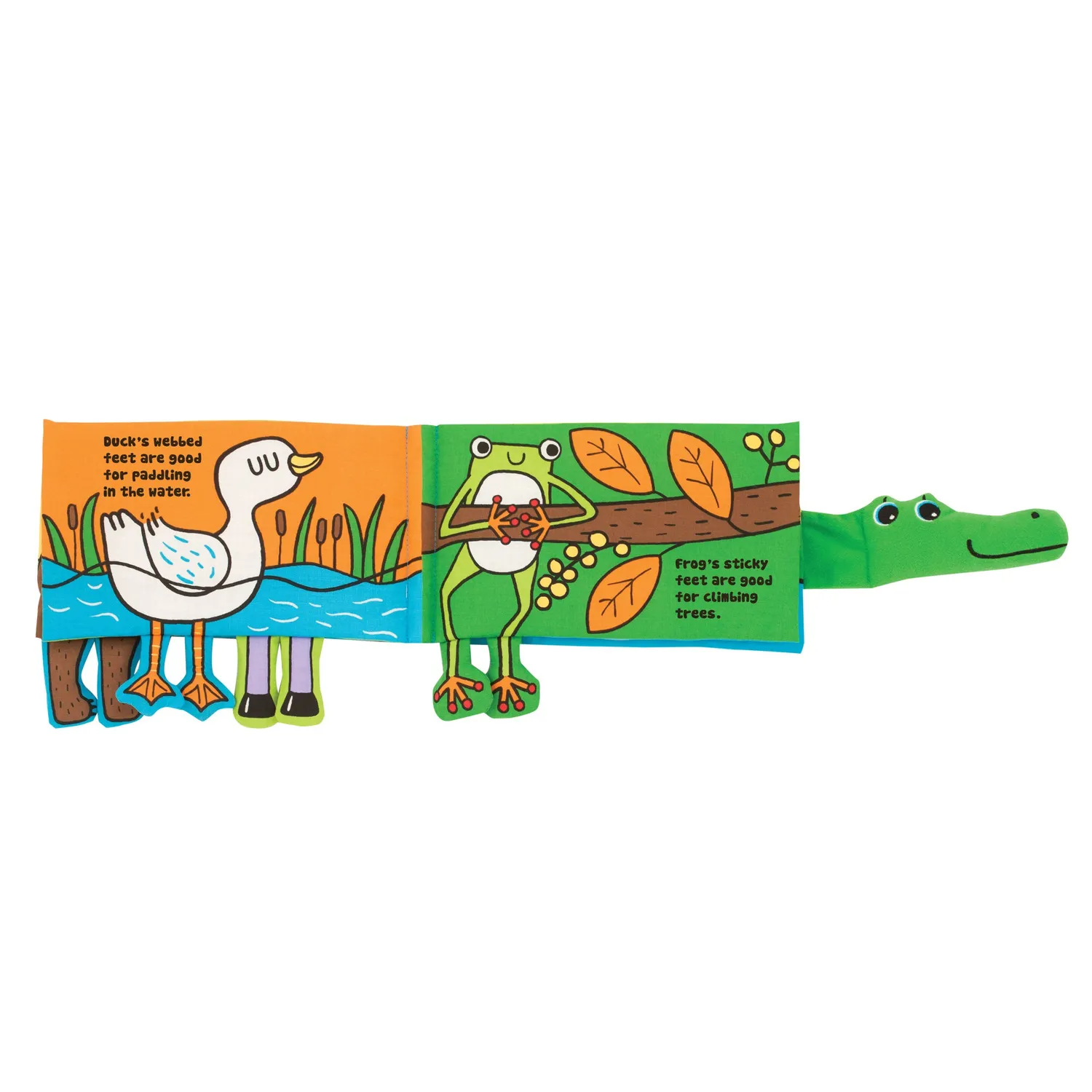 Melissa & Doug Whose Feet stoffen boekje baby 0-12 maanden