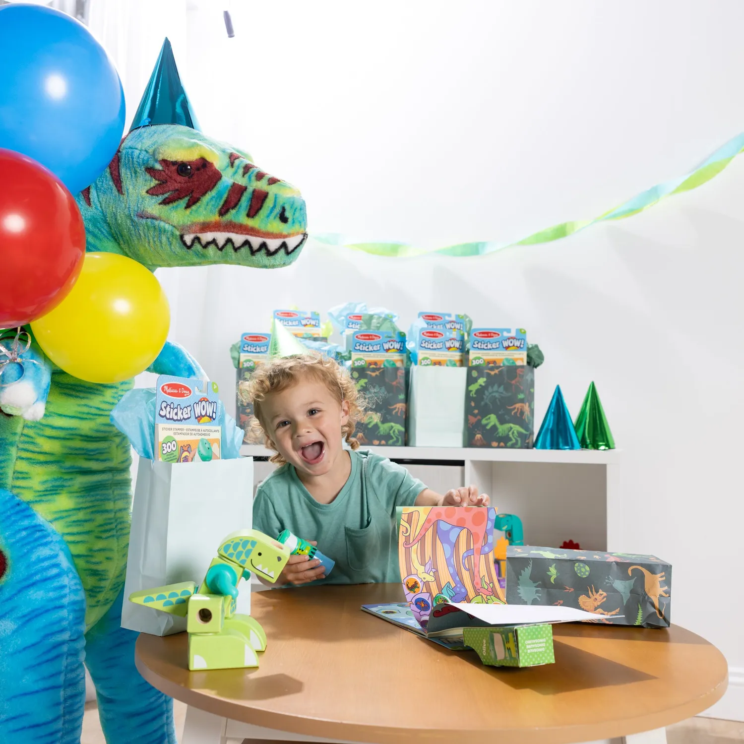 Melissa & Doug Sticker WOW Dino Stempelset 12-pack