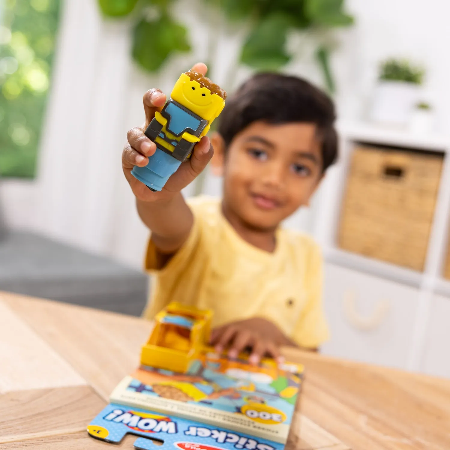 Melissa & Doug Sticker WOW Bulldozer Stickerstempelset