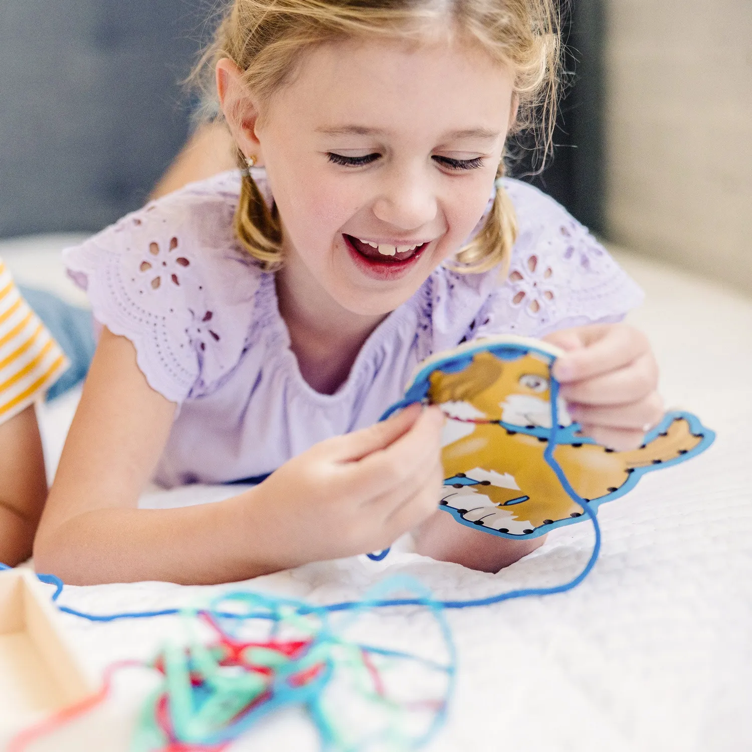 Melissa & Doug Lace & Trace rijgspel huisdieren 5 kaarten