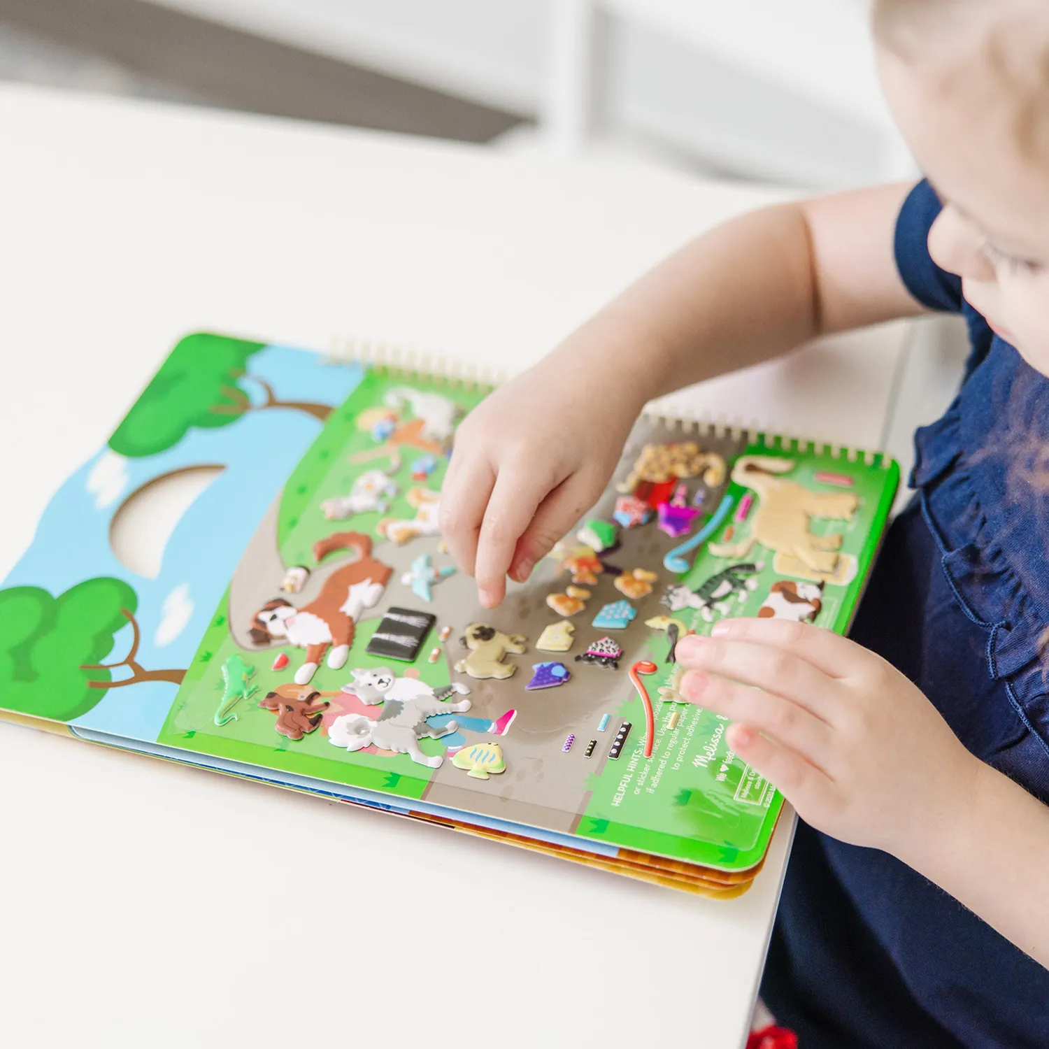 Melissa & Doug Pet Place puffy stickerboek herbruikbaar