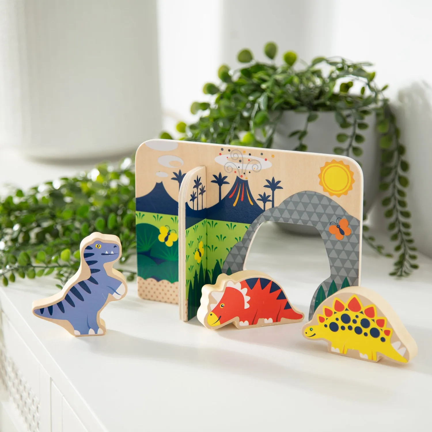 Melissa & Doug Houten Dinosaurussen Speelset 3 dino’s
