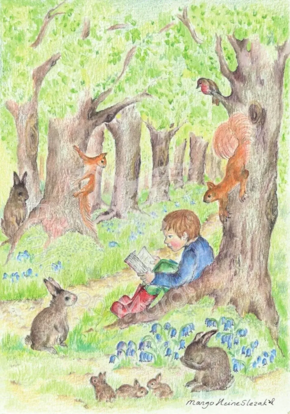 Ginger Fairy Eentje van Margo Avonturenbos Lente Kaart 10,5x15