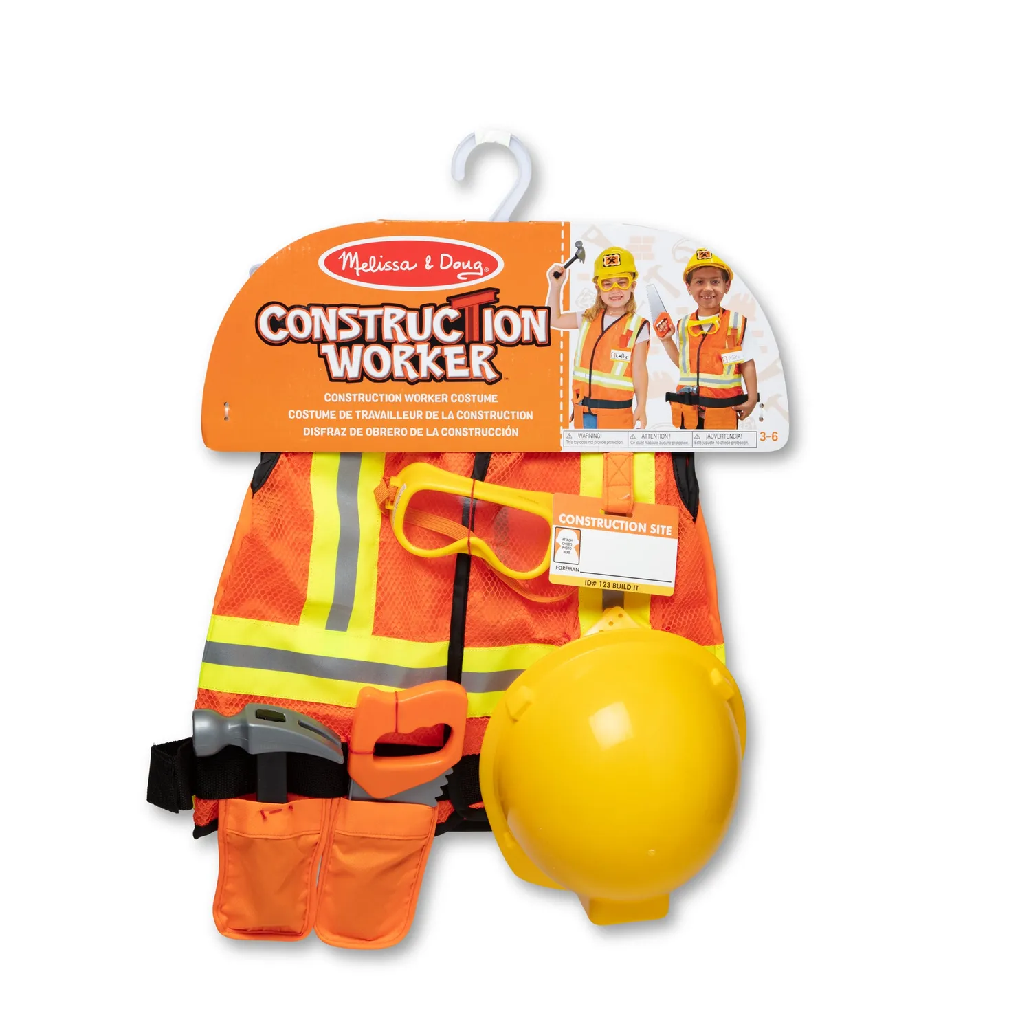 Melissa & Doug Construction Worker verkleedset 3-6 jaar