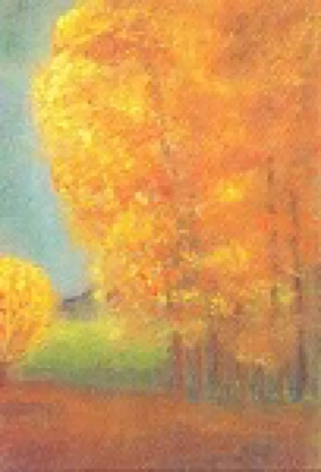 Ginger Fairy Ruth Elsässer Herbstbäume ansichtkaart herfst