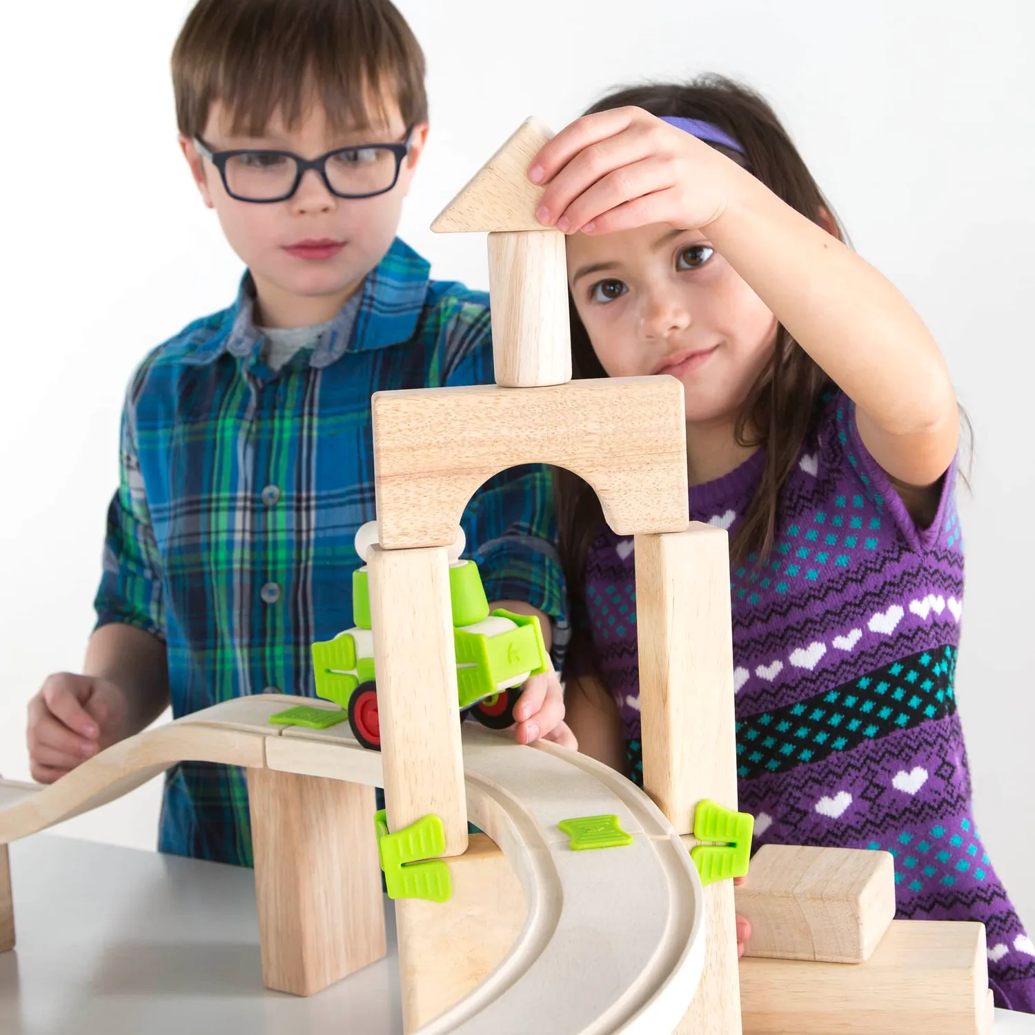 Guidecraft Block Science Foundation bouwset 55-delig