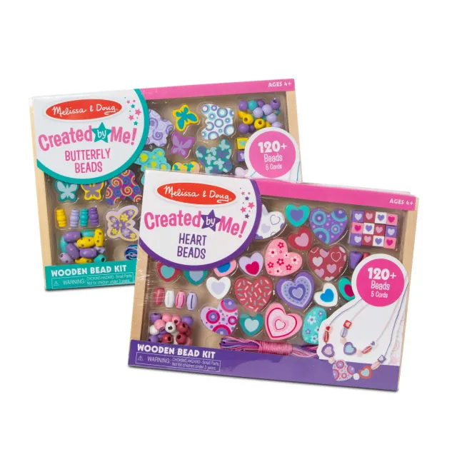 Melissa & Doug Sweet Hearts Butterfly kralenset 2-pack