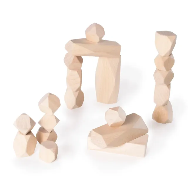 Guidecraft Wood Stackers Standing Stones stapelstenen 20-delig