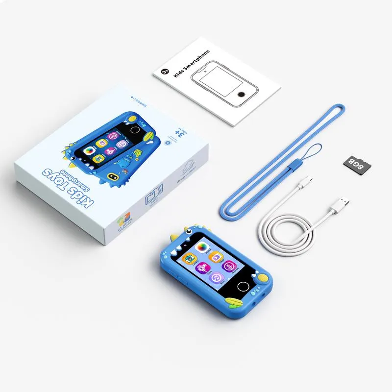 KOKODI Smart Phone speelgoedtelefoon blauw dino 4 inch