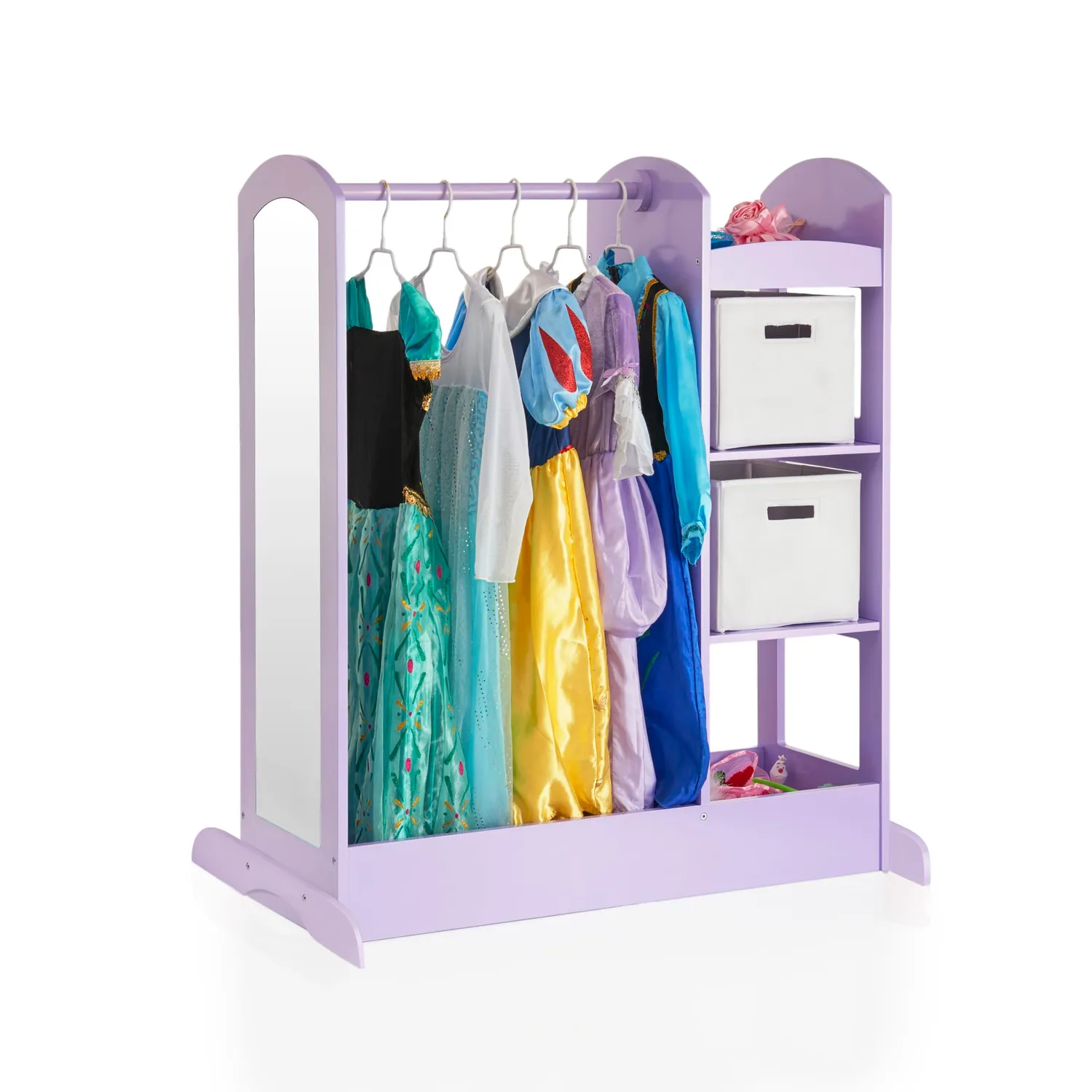 Guidecraft See and Store verkleedkast roze met kledingrek