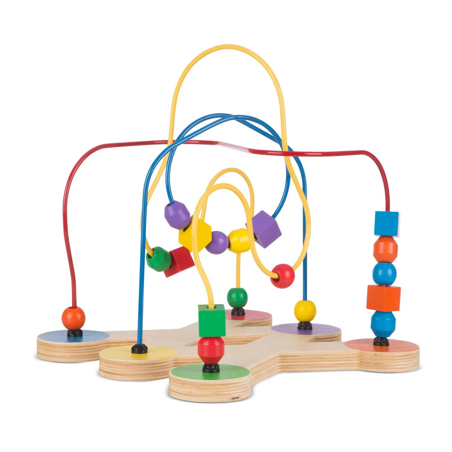 Melissa & Doug Wooden Bead Maze Kralendoolhof hout 18 kralen