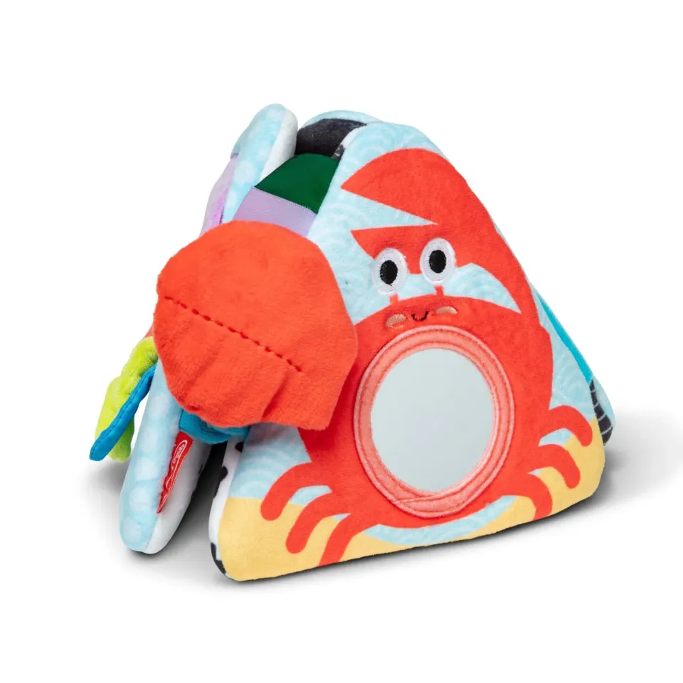 Melissa & Doug Ocean Tummy Time Triangle babyspeelgoed dubbelzijdig