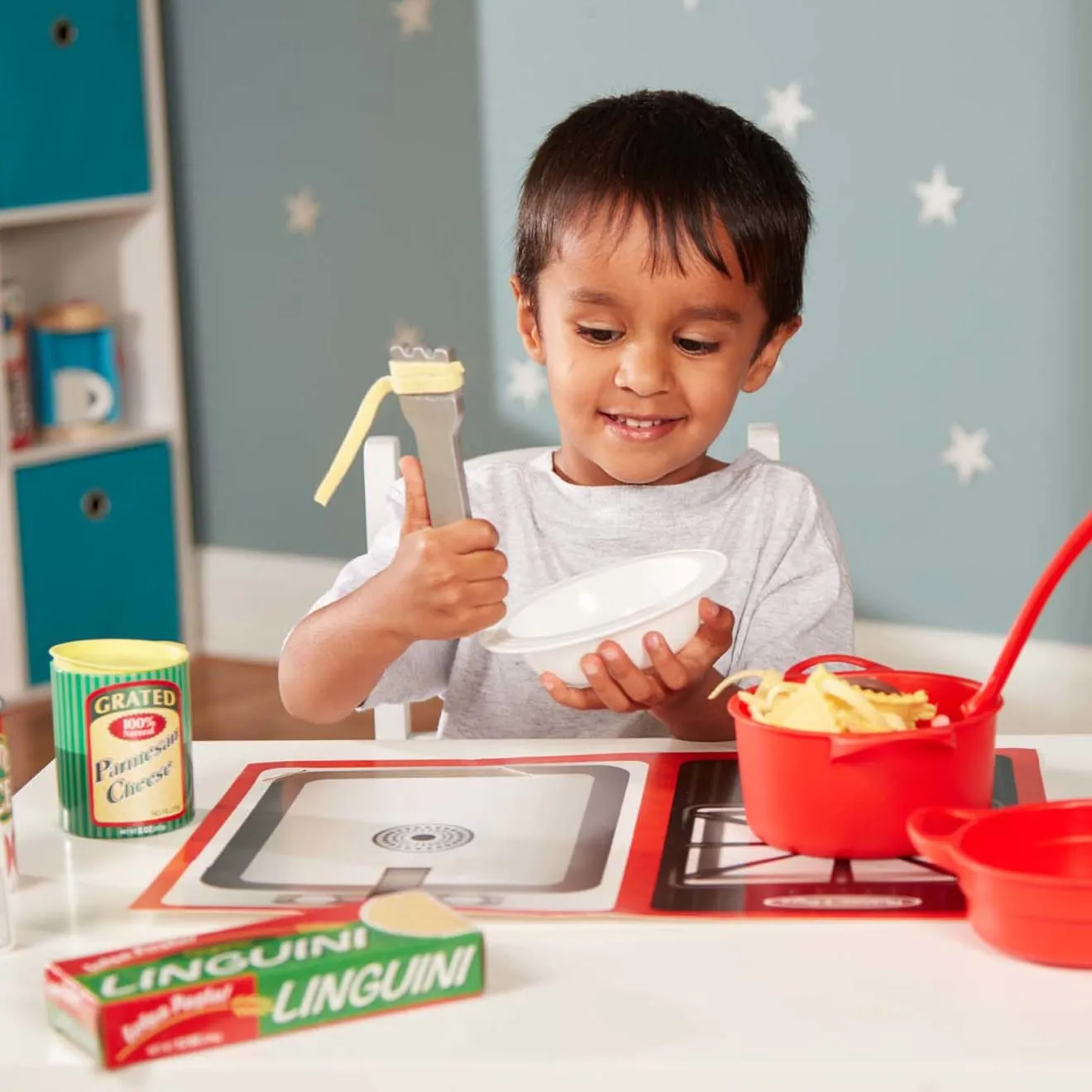 Melissa & Doug Prepare & Serve Pasta Speelset 50-delig vilten
