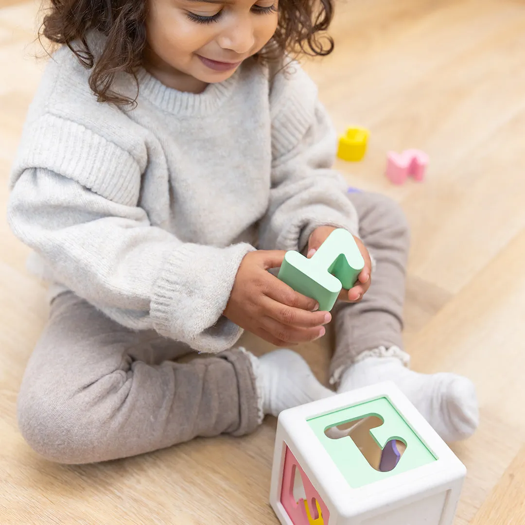 OPPI Kuby sorteerkubus 17-delig hout silicone
