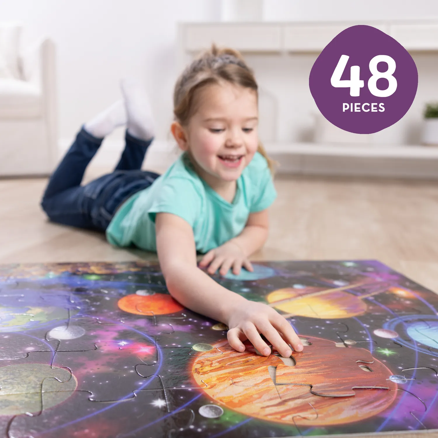 Melissa & Doug Solar System Vloerpuzzel 48 Stukjes Ruimte