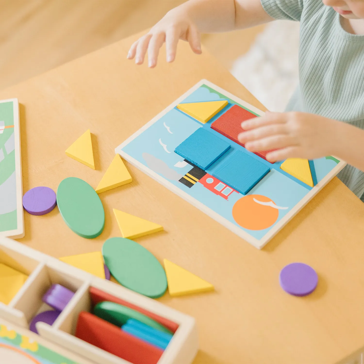Melissa & Doug Beginner Pattern Blocks vormenpuzzel 30-delig