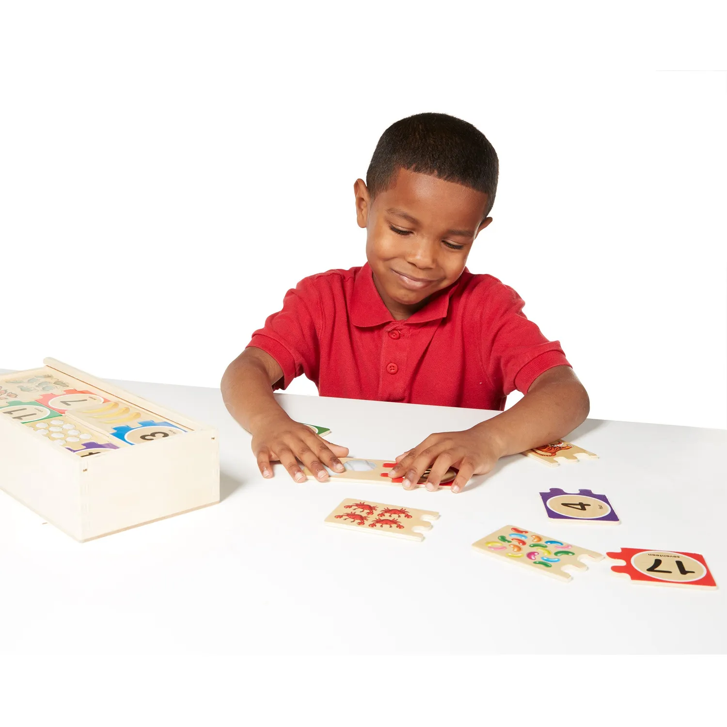 Melissa & Doug Self-Correcting Number Puzzles houten puzzel